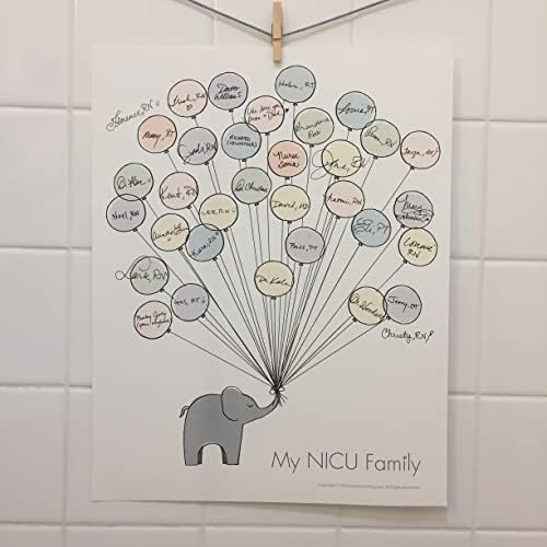 כל דבר קטנטן משפחתי NICU | תקווה | פוסטר חתימת הצוות לזכור את המטפלים הראשונים של התינוק